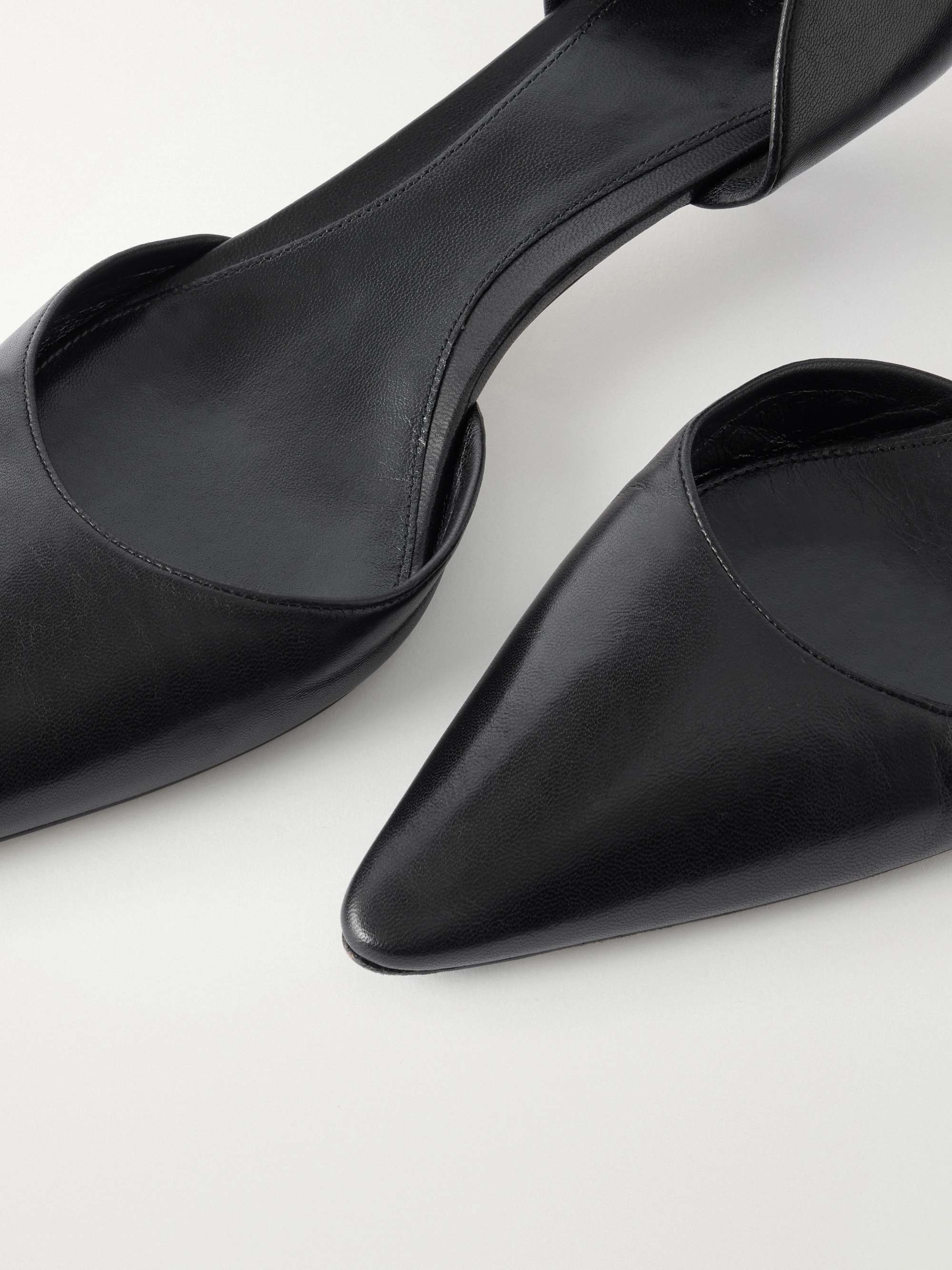 THE ROW ELASTIC KITTEN サテン パンプス 36 Liisa Kitten Heel White