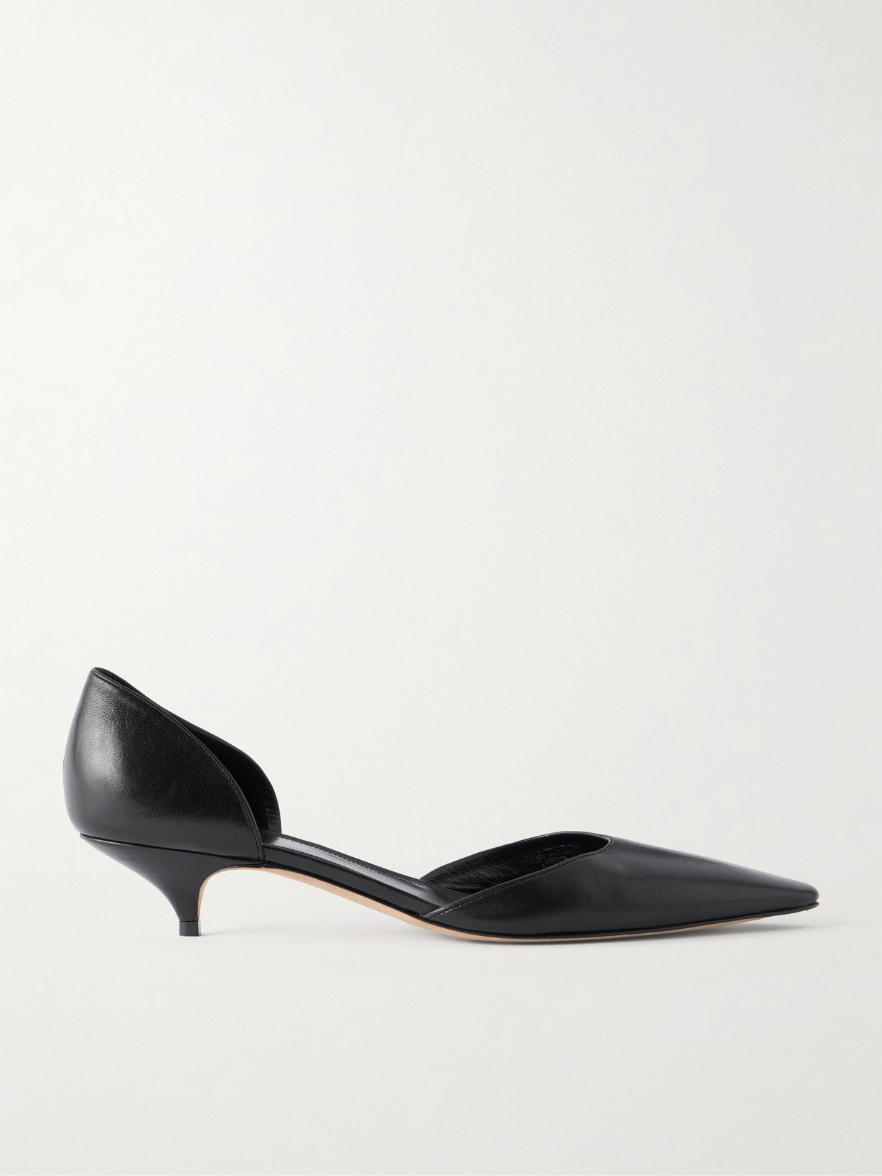 Liisa Leather Kitten Pumps