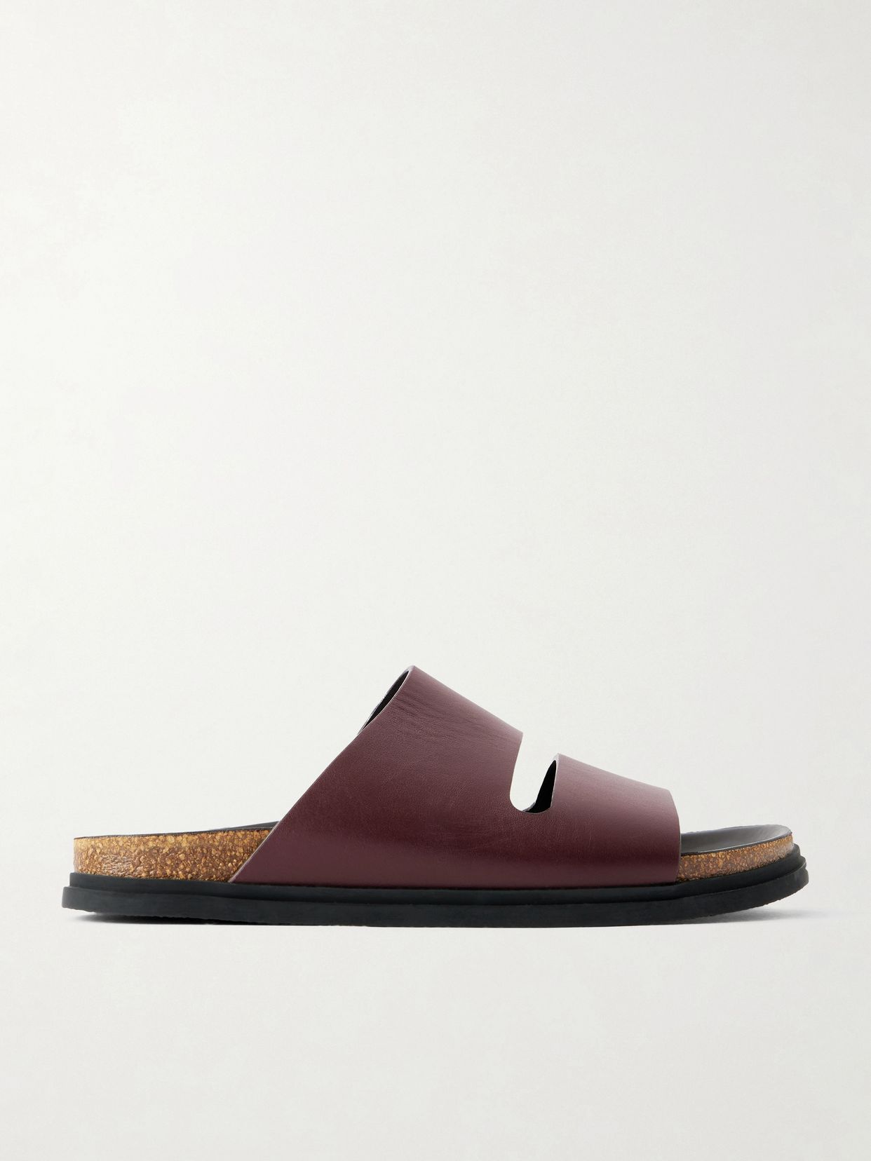 The Row Band leather flat sandals