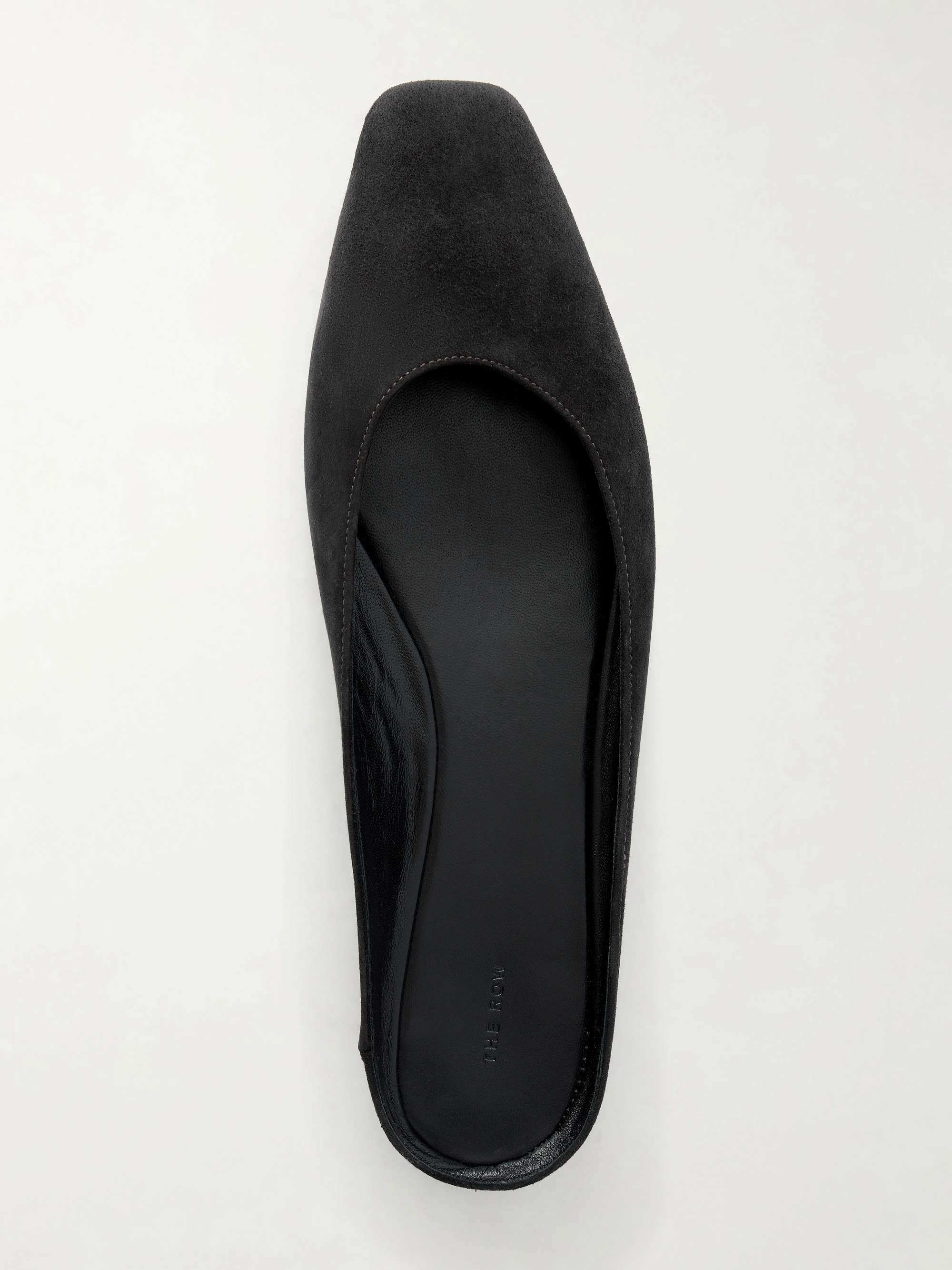 THE ROW June suede point-toe mules | NET-A-PORTER