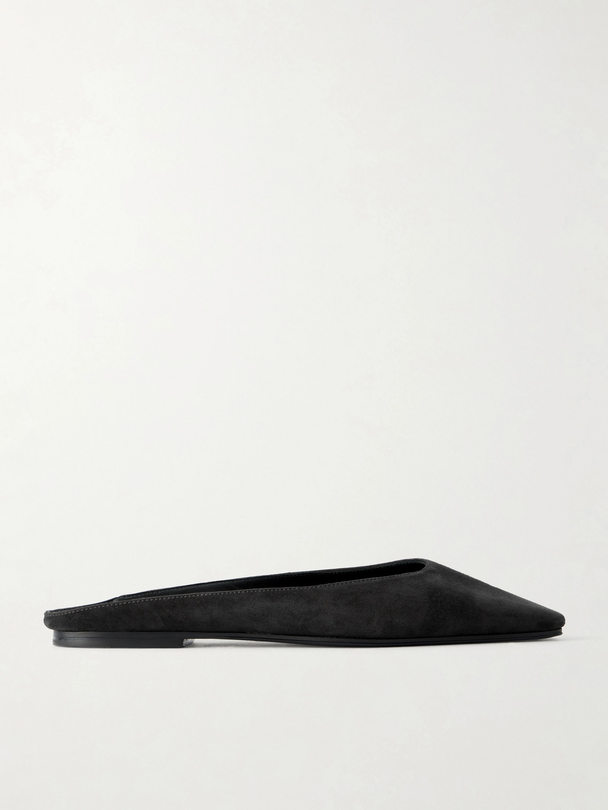June Suede Point-Toe Mules