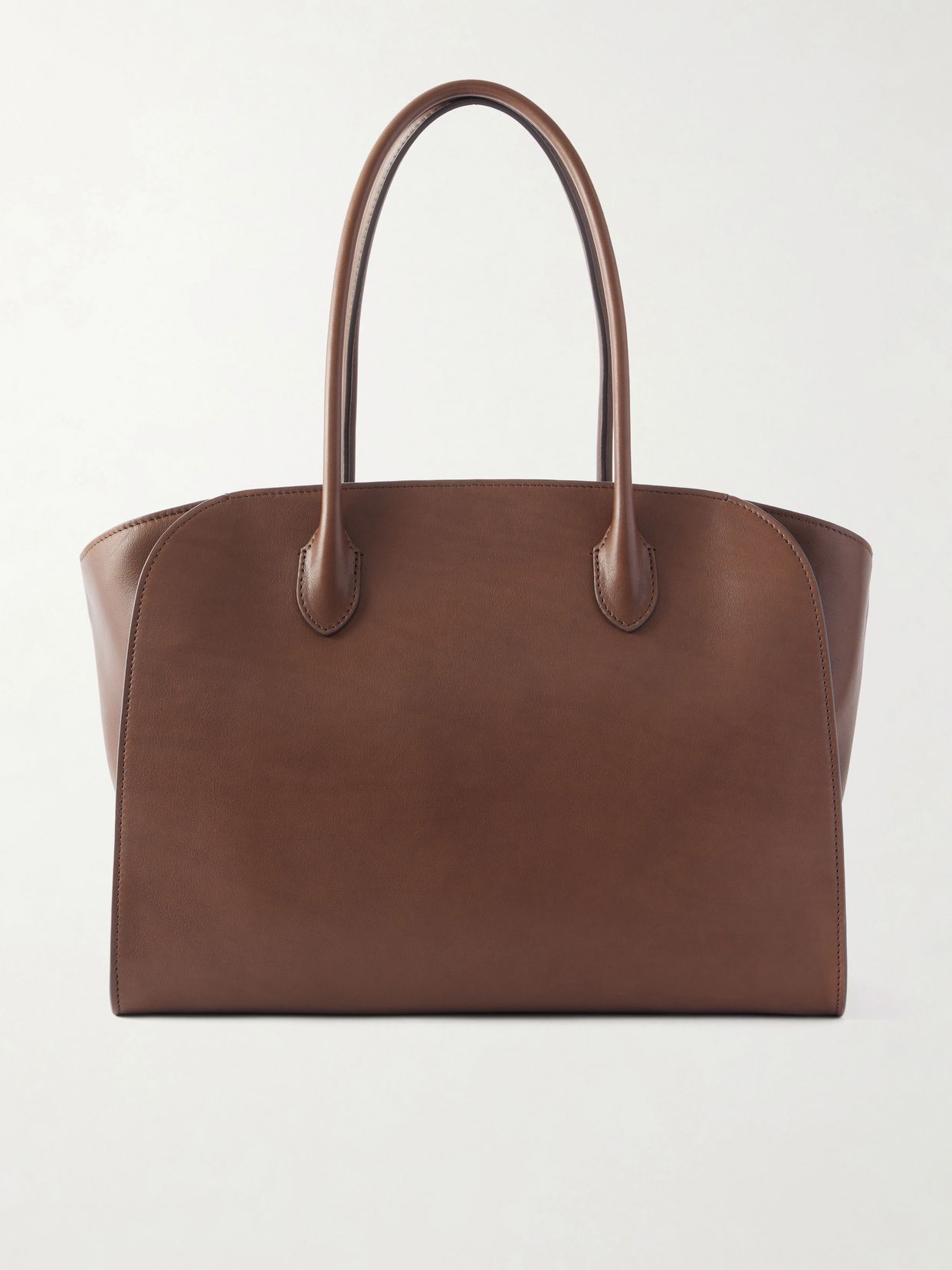 Marlo 14 textured-leather tote