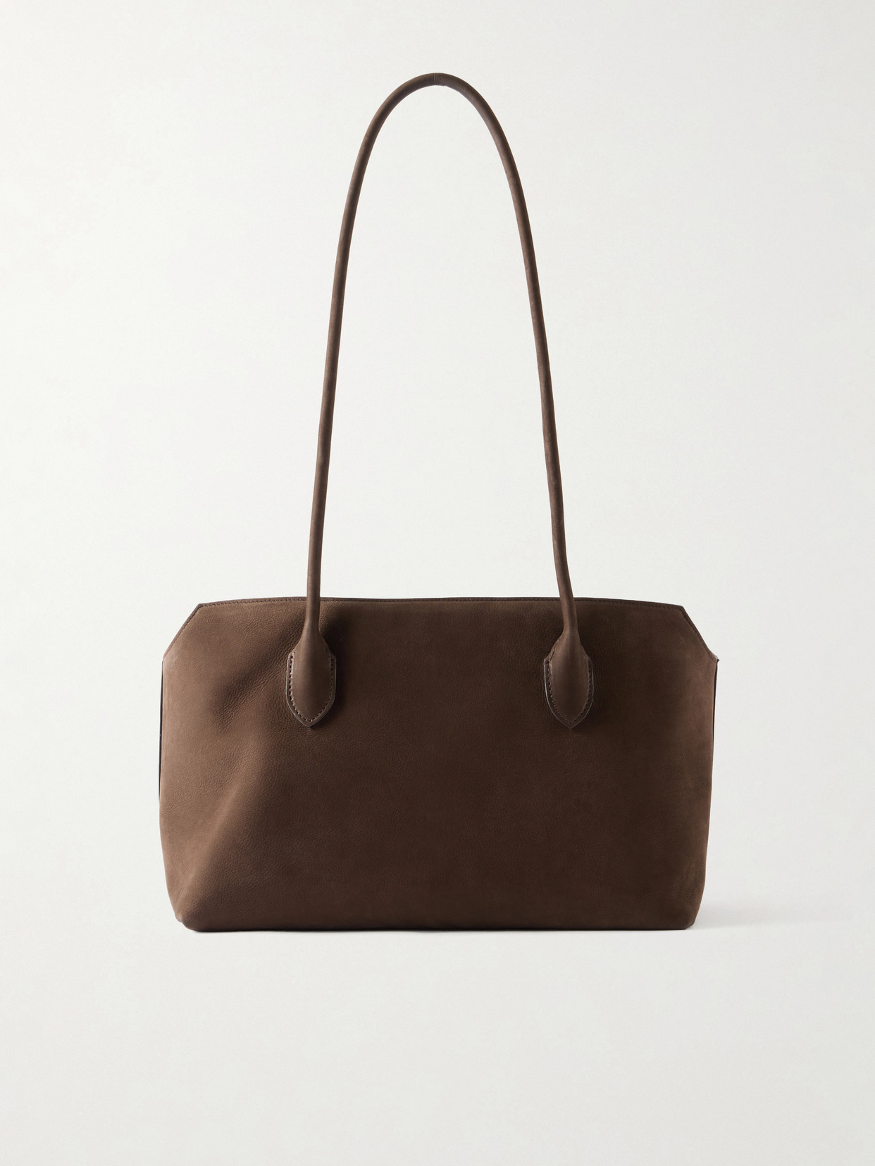 The Row - Terrasse Suede Shoulder Bag - Brown