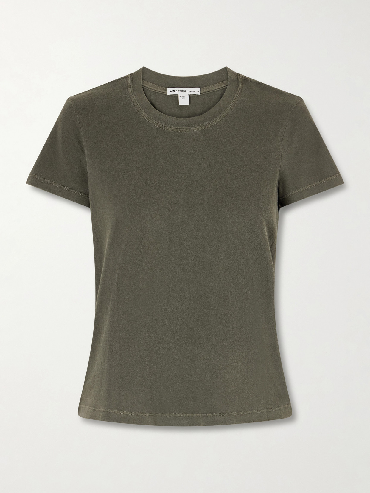 James Perse Vintage Boy Cotton-jersey T-shirt In Green