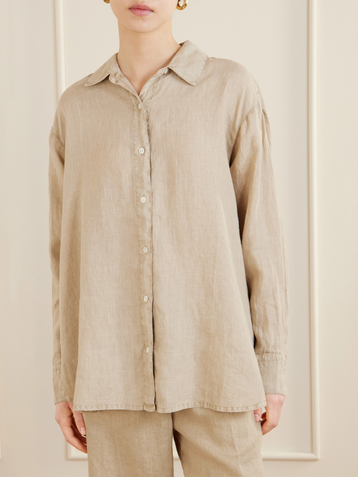 Linen-Canvas Shirt