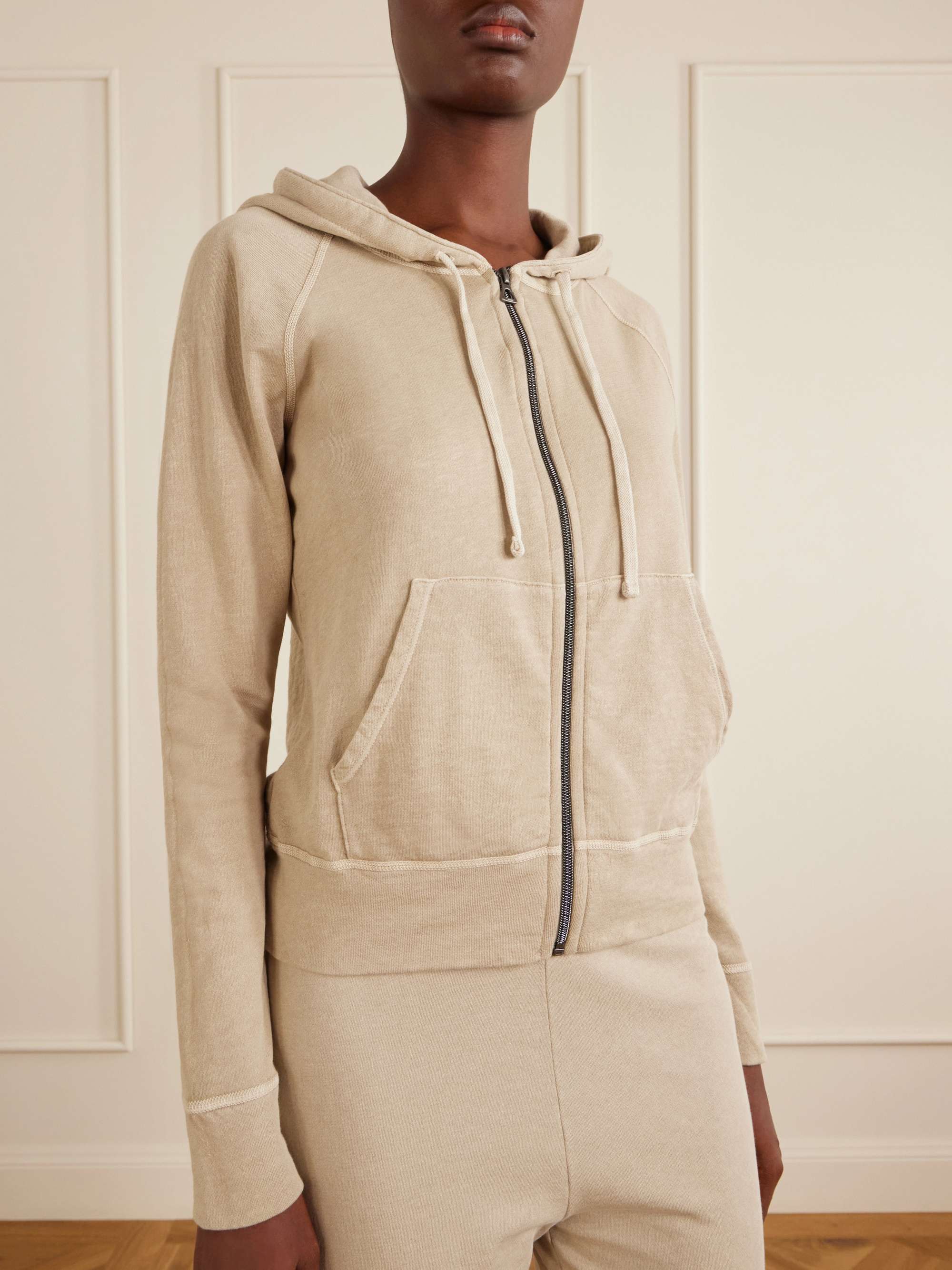 JAMES PERSE Vintage Supima cotton-jersey hoodie