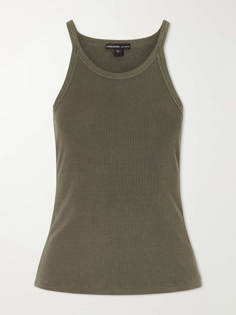 James Perse Ribbed Supima Cotton-blend Tank