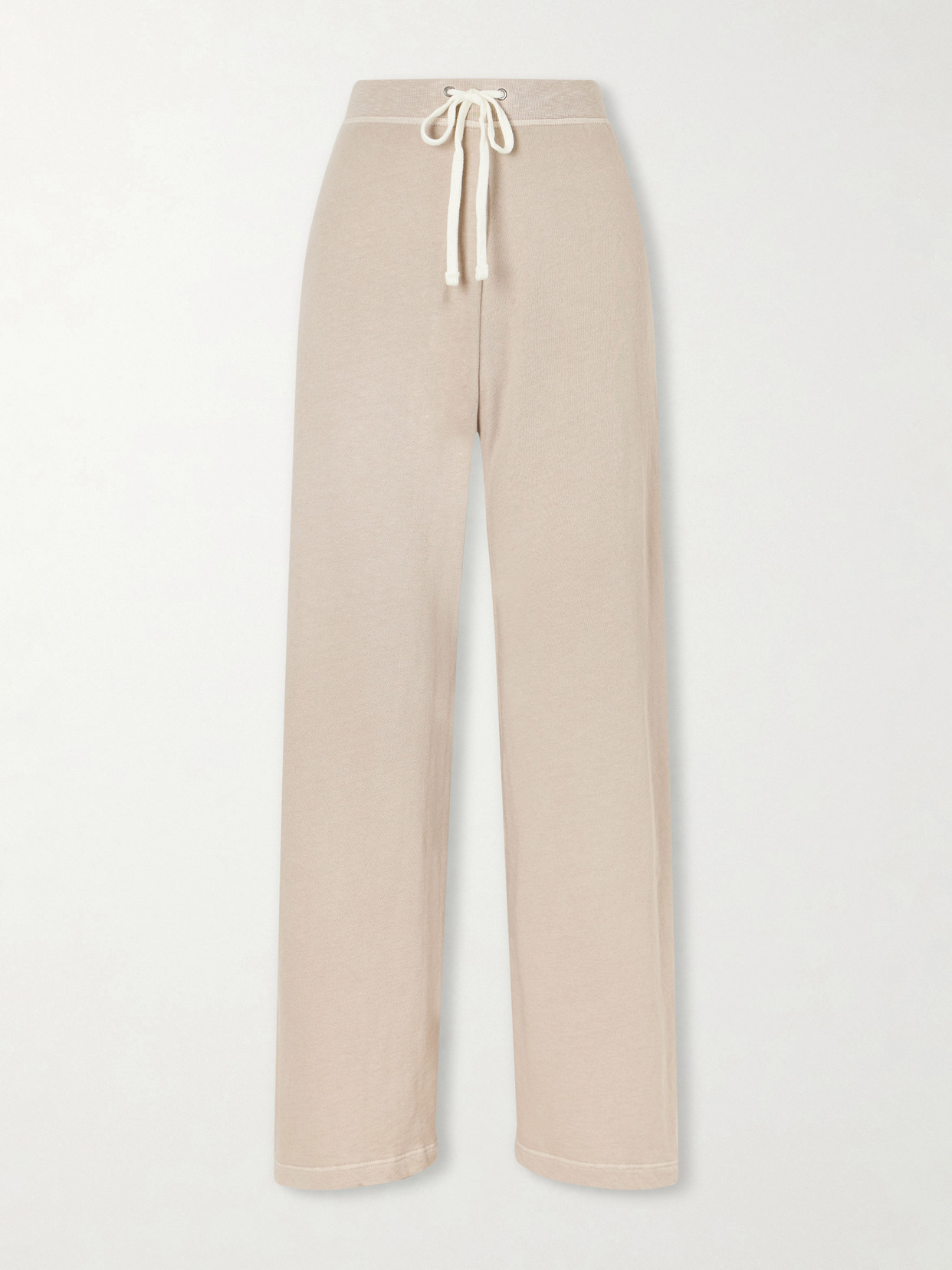 James Perse Cotton-terry Track Pants In Neutral