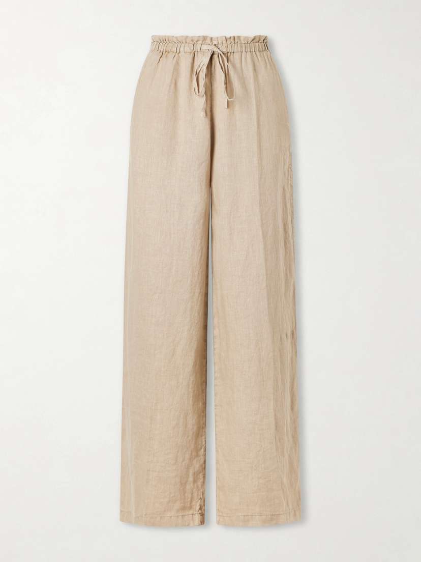 James Perse Linen Straight-leg Pants