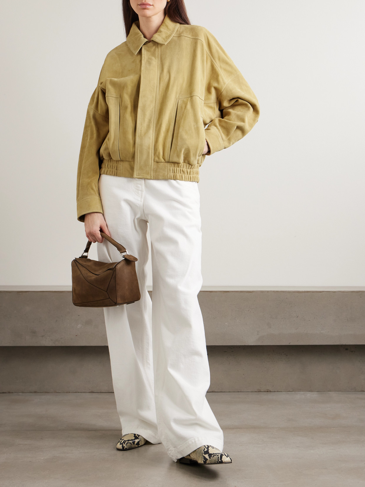 Dalma Suede Bomber Jacket