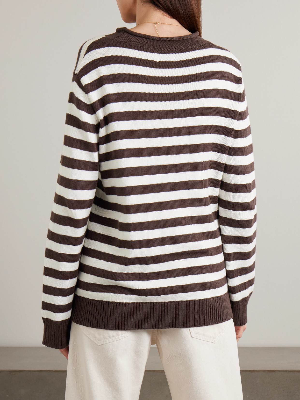 Lara Striped Cotton Sweater