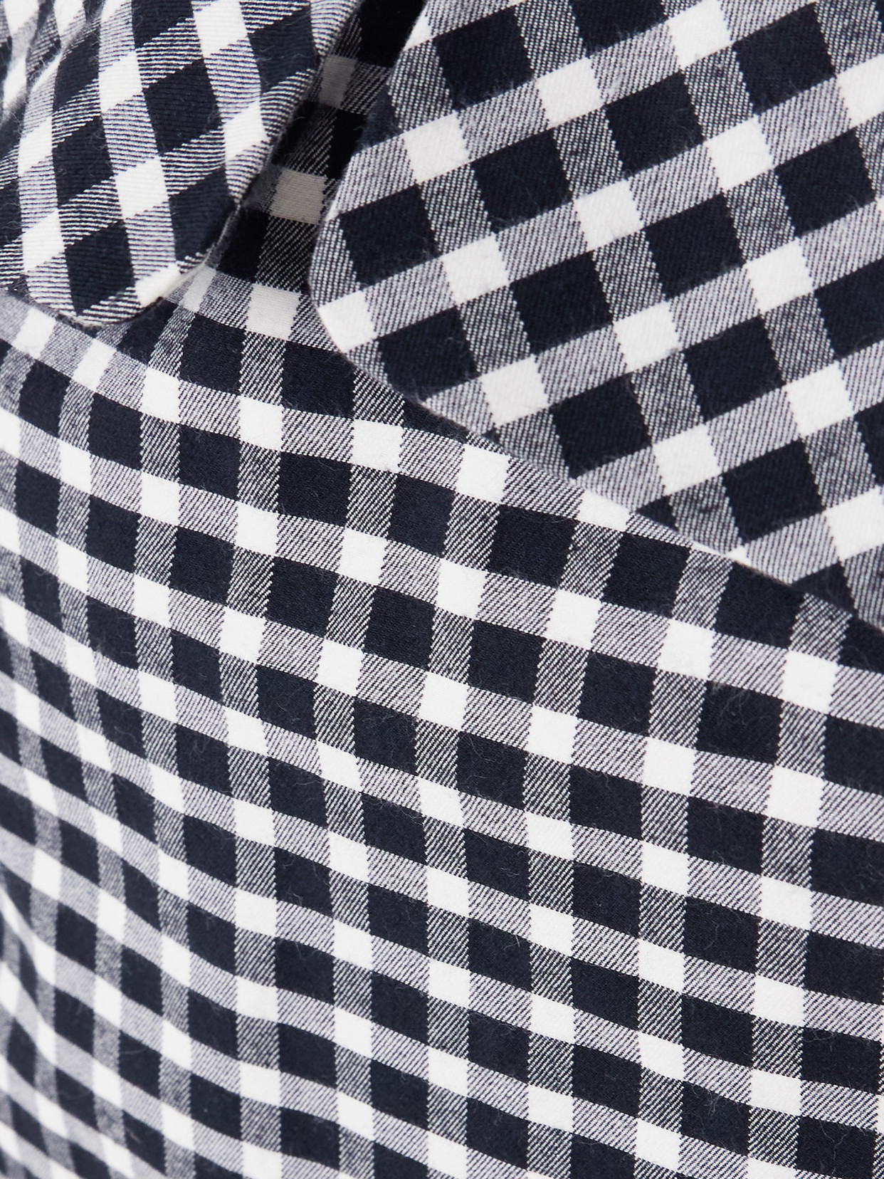Chiara Cropped Strapless Checked Cotton-Blend Top