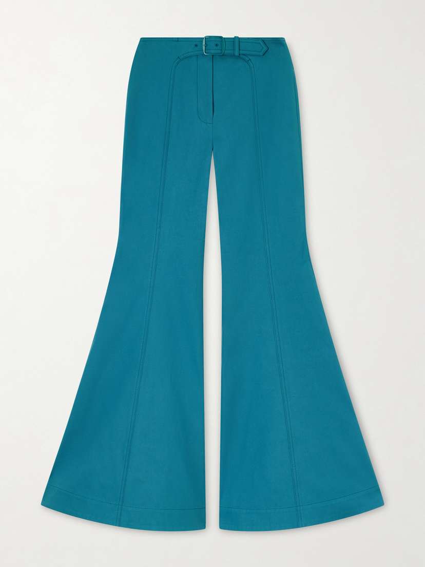 Zimmermann Luna Cotton-drill Flared Pants