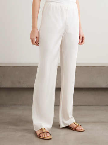 POSSE Cove stretch-silk straight-leg pants