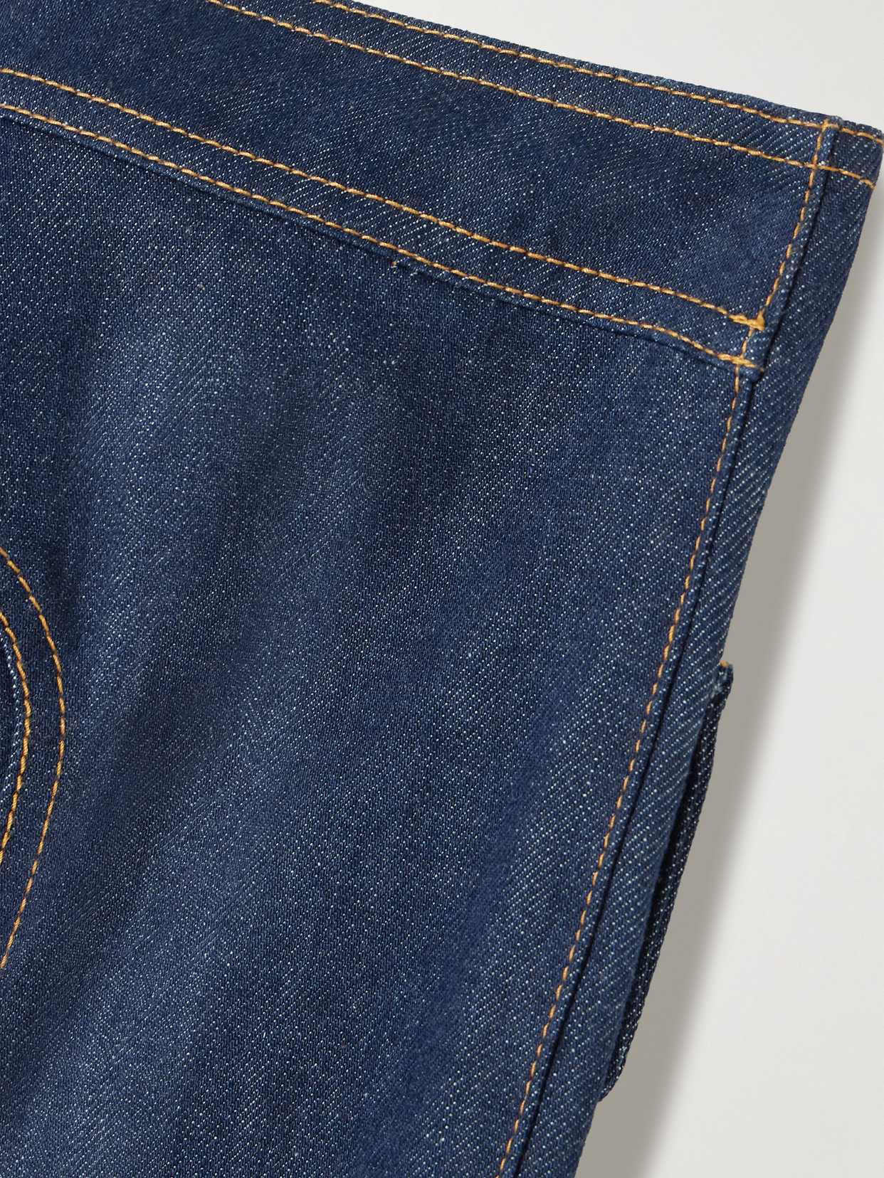Zimmermann Luna Utility Denim Flared Jeans In Blue