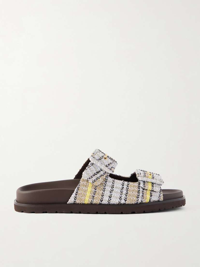 Missoni Clea Striped Woven Sandals
