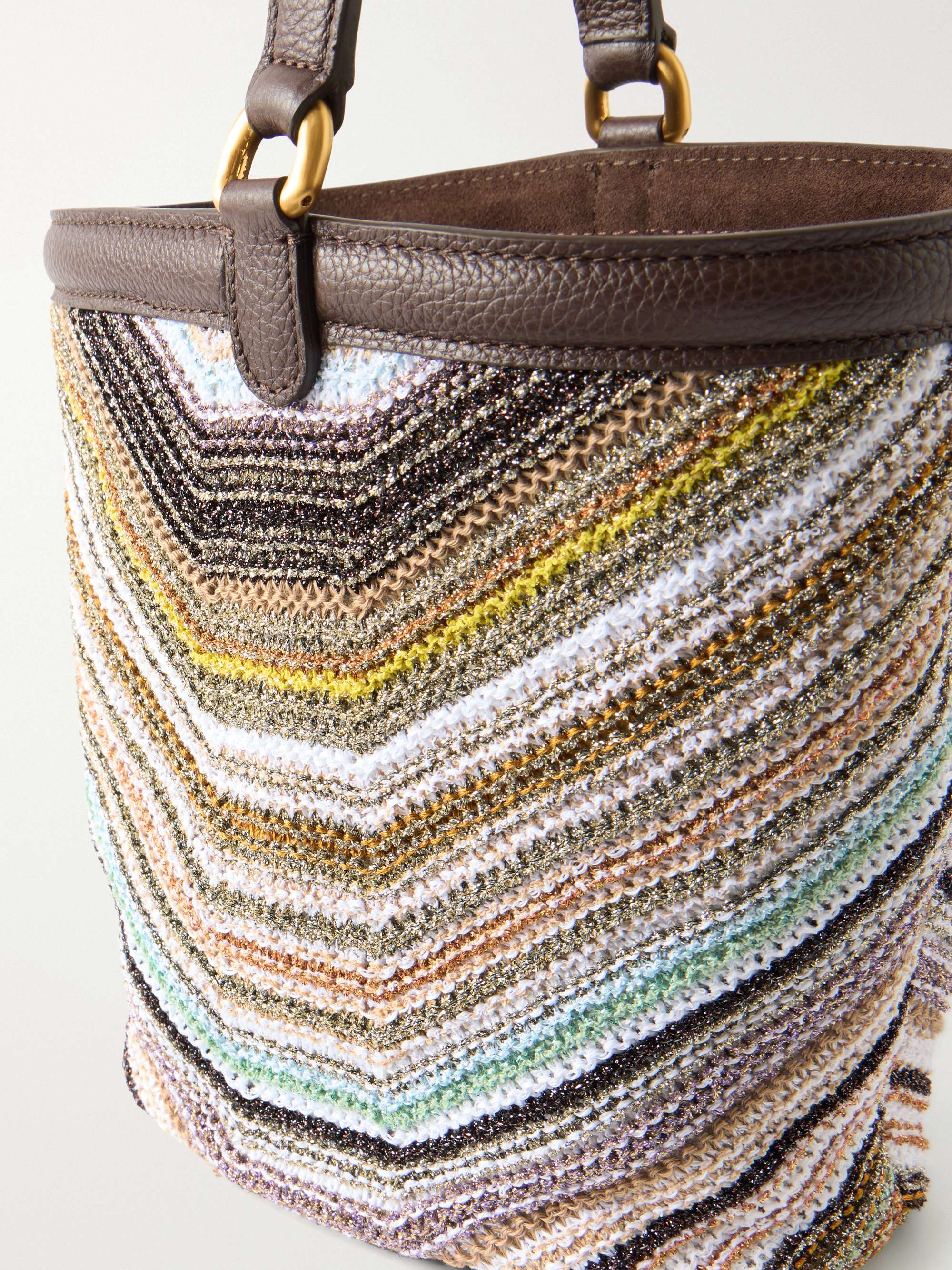 【MISSONI 】ミッソーニ 人気カゴバッグ Missoni Zigzag Canvas Bucket Shoulder Bag | Neiman Marcus