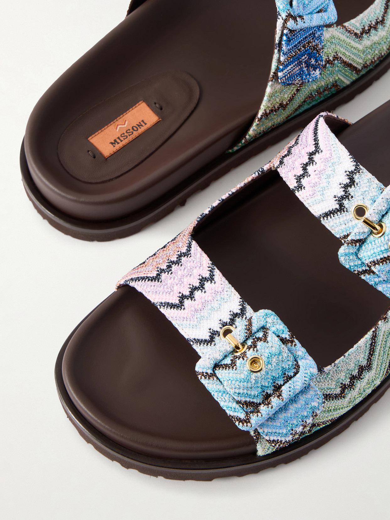 Clea Striped Woven Sandals