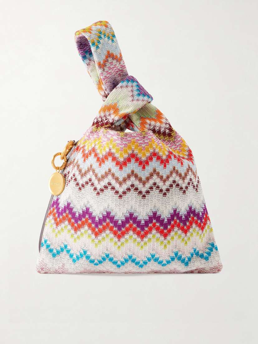 Missoni Striped Woven Lurex Shoulder Bag