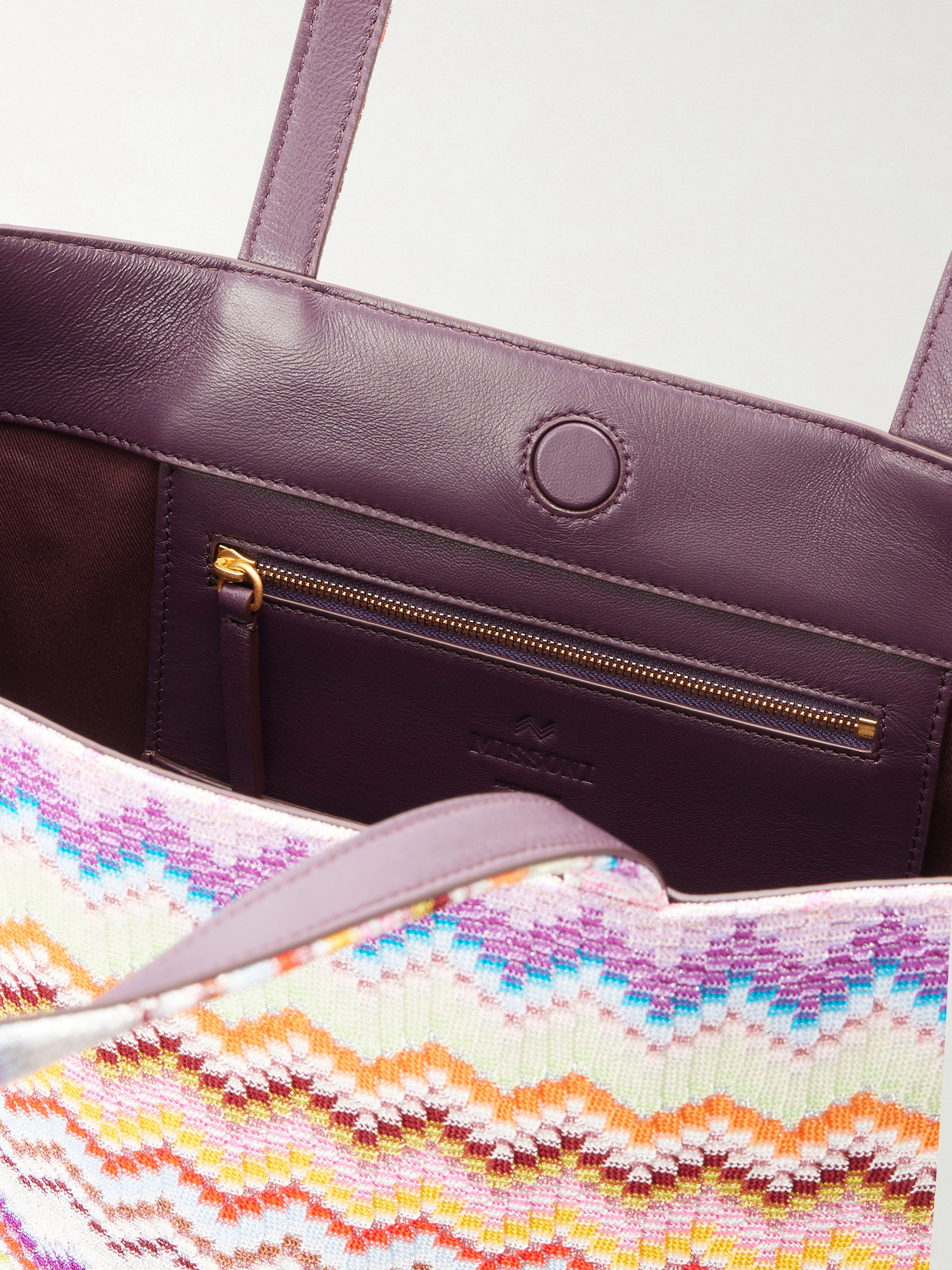 Striped Lurex Tote