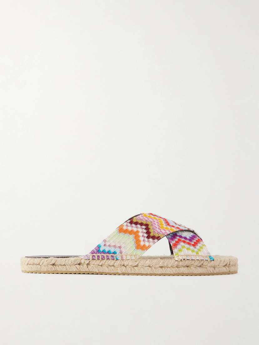 Missoni Harlow Striped Woven Espadrilles