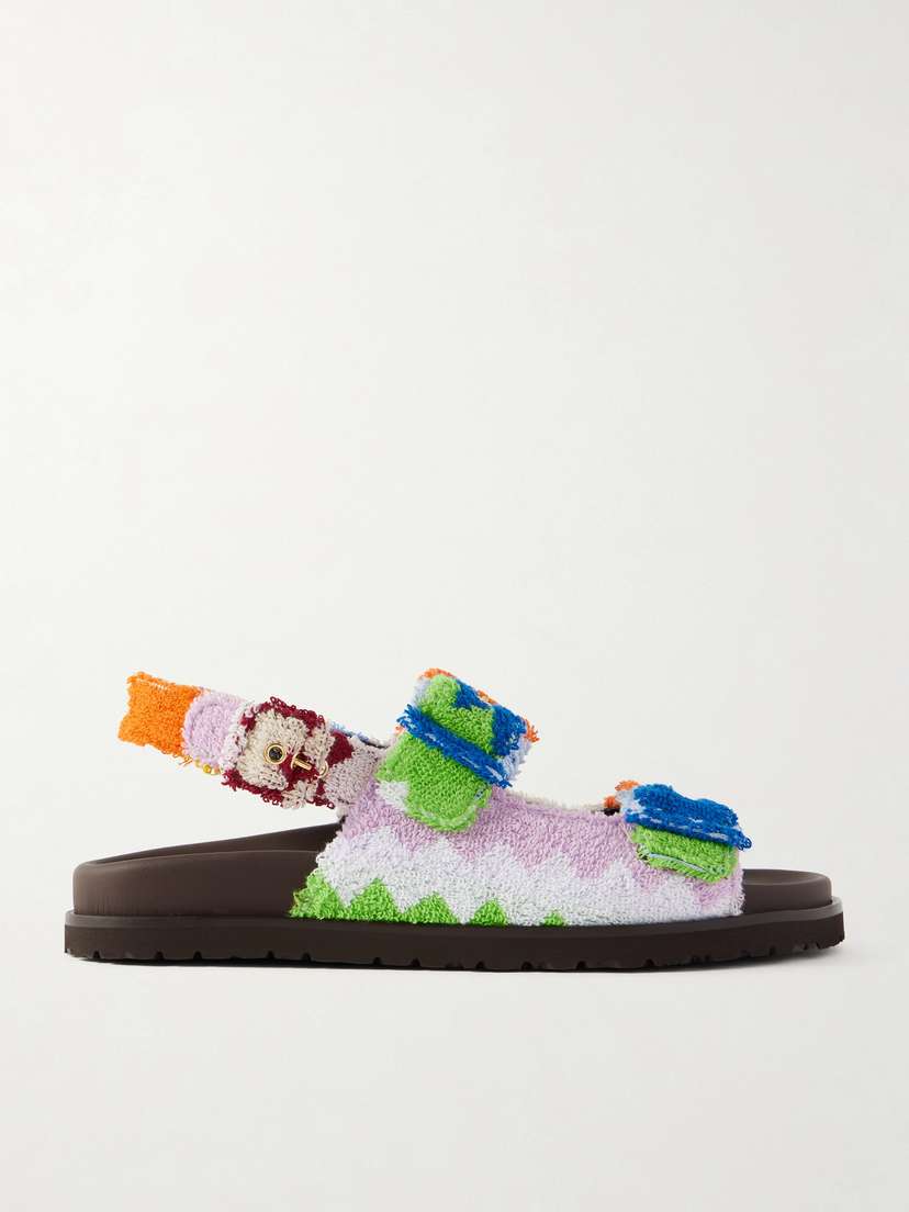 Missoni Mia Striped Terry Sandals