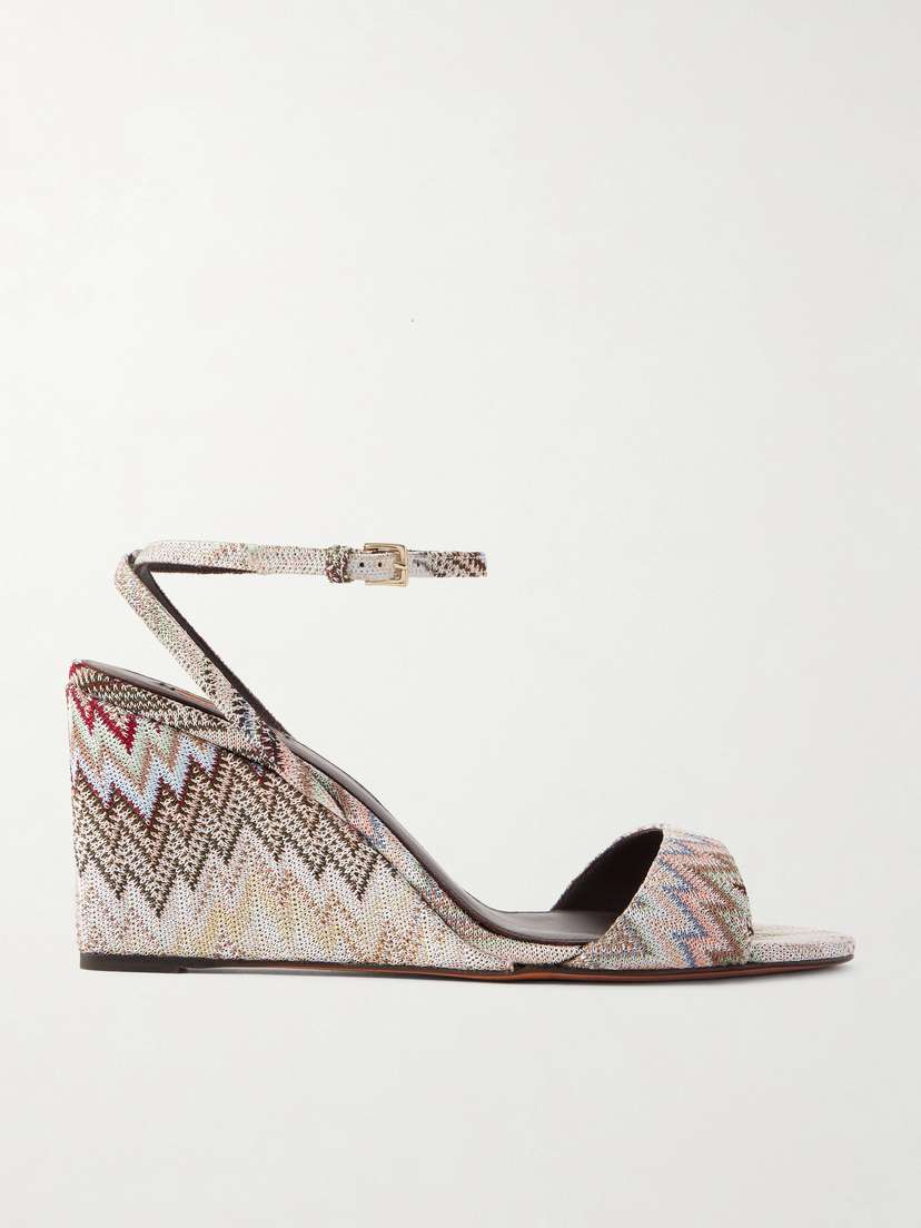 Missoni Julie Striped Woven Sandals