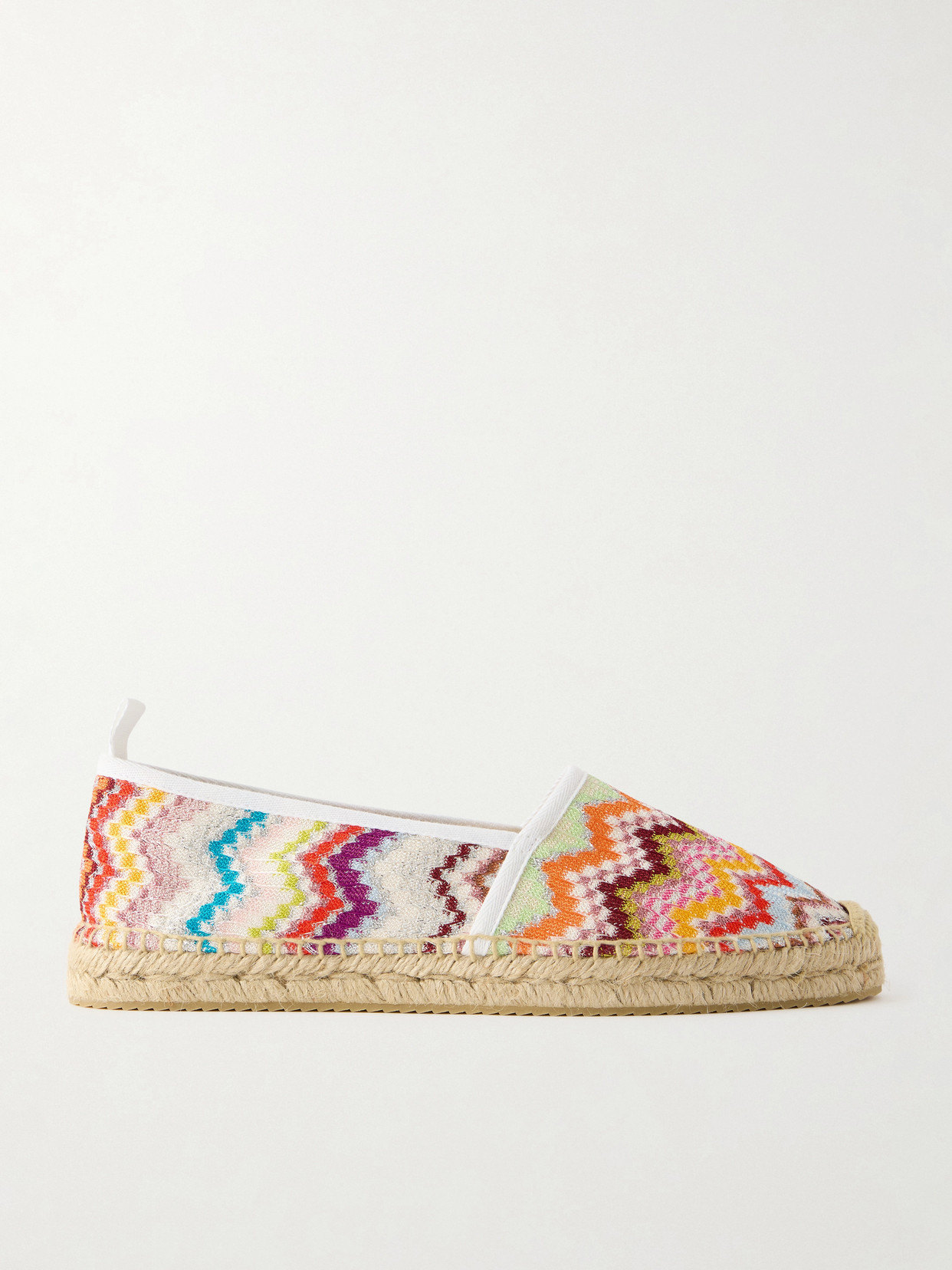 Missoni Elle Striped Woven Espadrilles In Multi