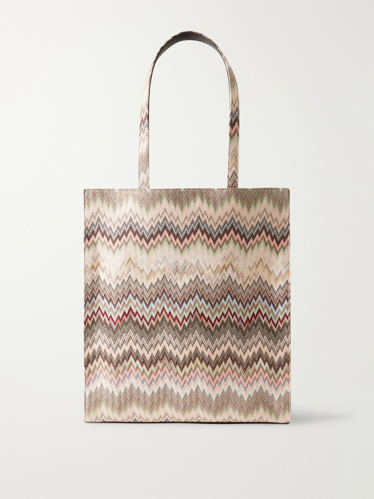 Missoni Striped Lurex Tote In Neutral