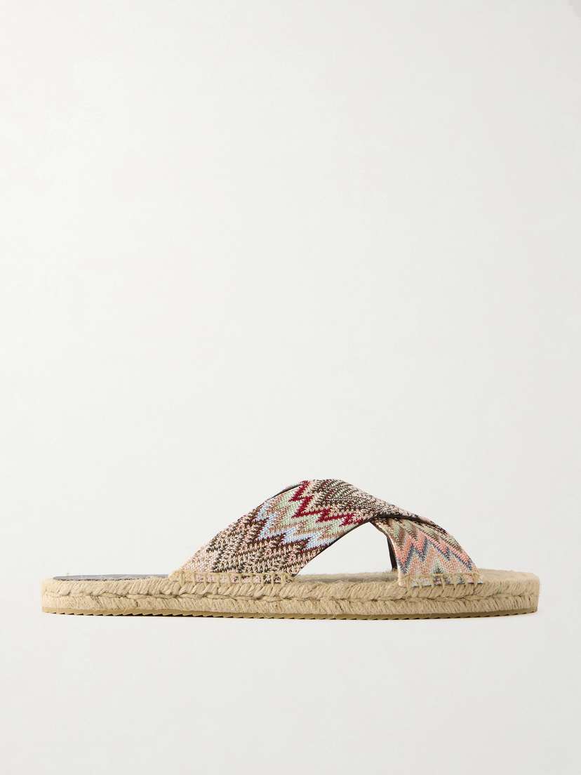 Missoni Harlow Striped Woven Espadrilles