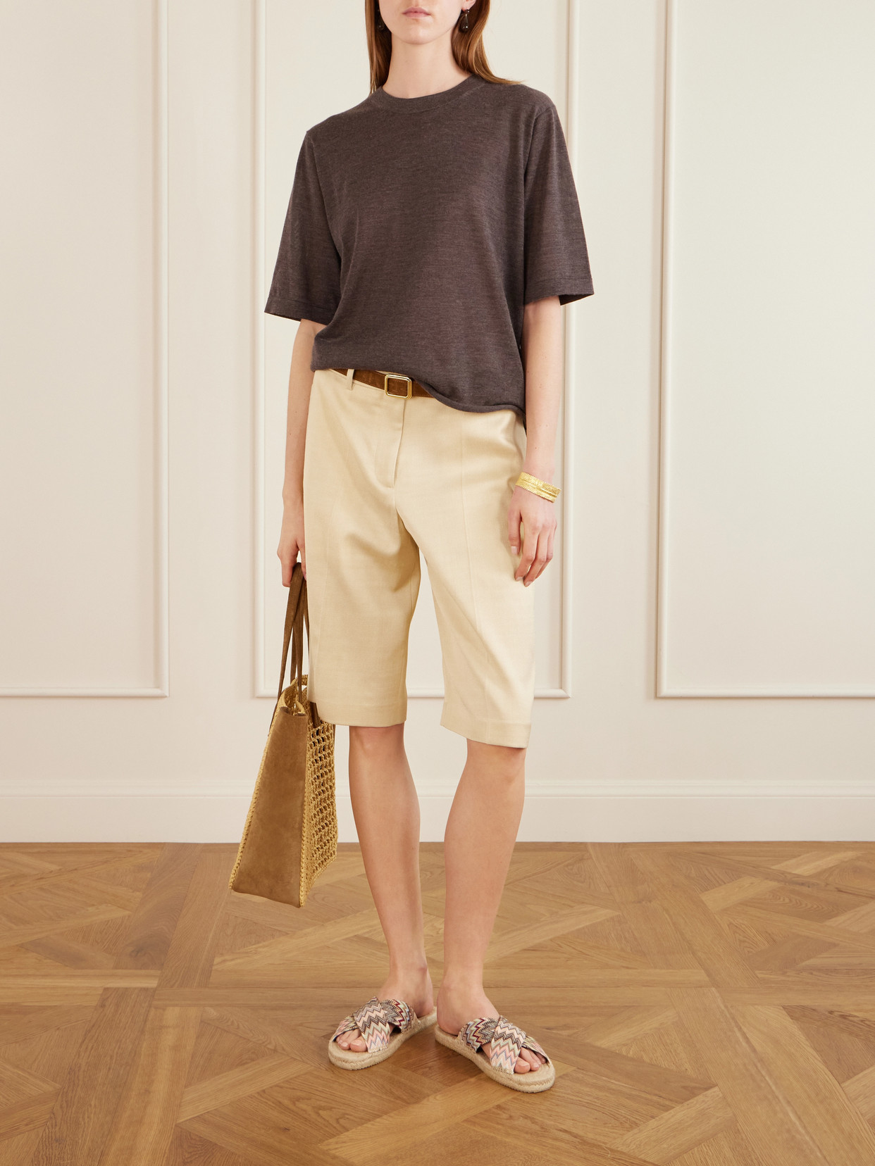 MISSONI HARLOW WOVEN STRIPED ESPADRILLES SANDALS