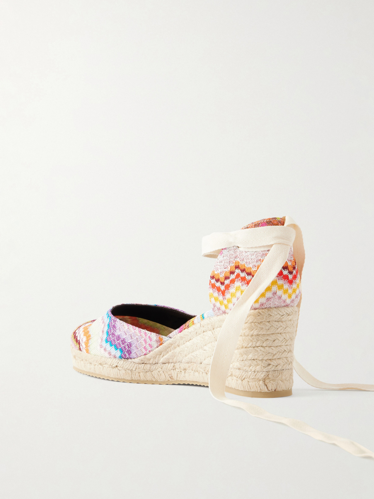Missoni Eva 60 Striped Woven Espadrilles Sandals In Multi