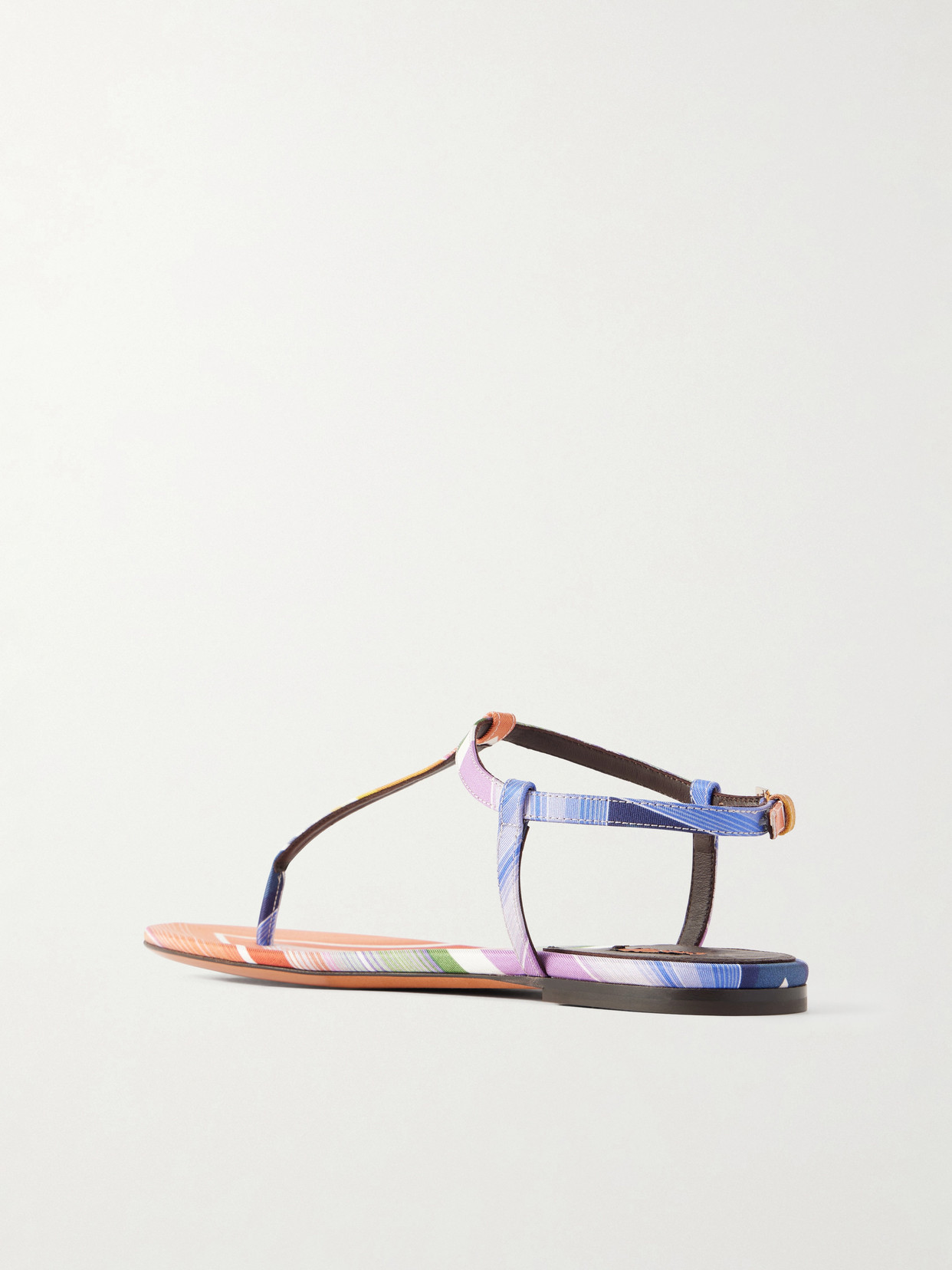 Leen Striped Twill Sandals