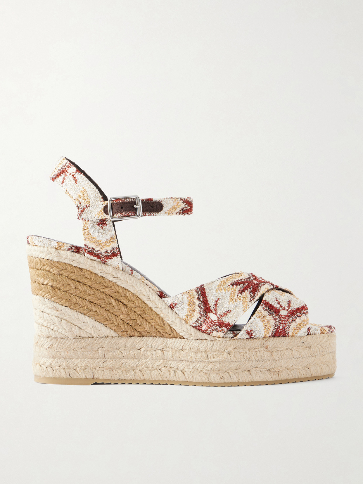 Carmen Striped Woven Wedge