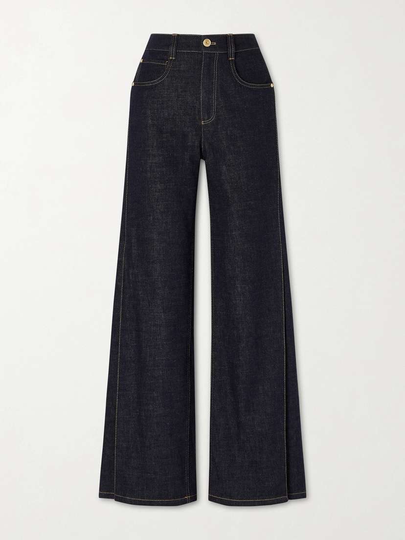 Brunello Cucinelli — High-rise wide-leg jeans