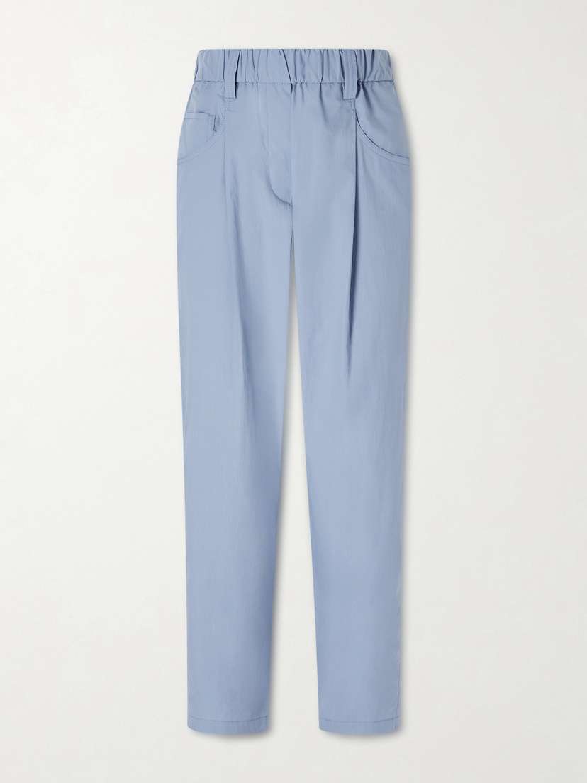 Brunello Cucinelli Cotton-voile Tapered Pants