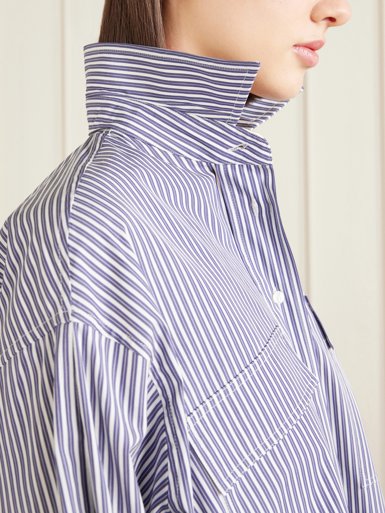 Striped Cotton-Poplin Shirt
