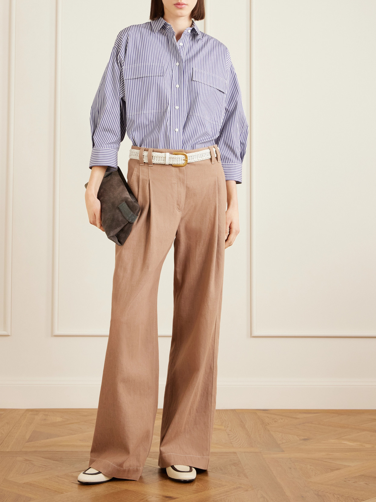 Striped Cotton-Poplin Shirt