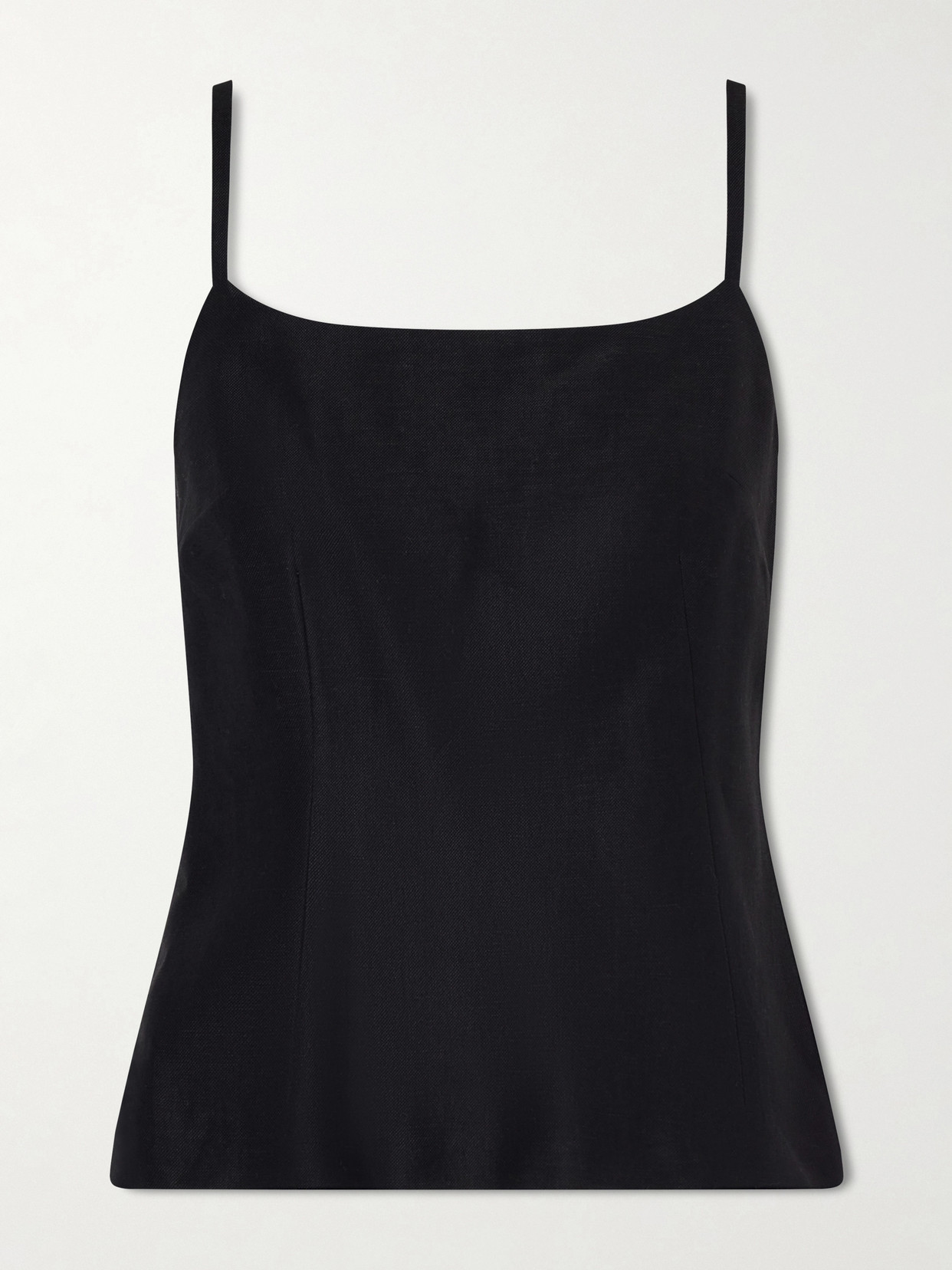Brunello Cucinelli Woven Camisole In Black