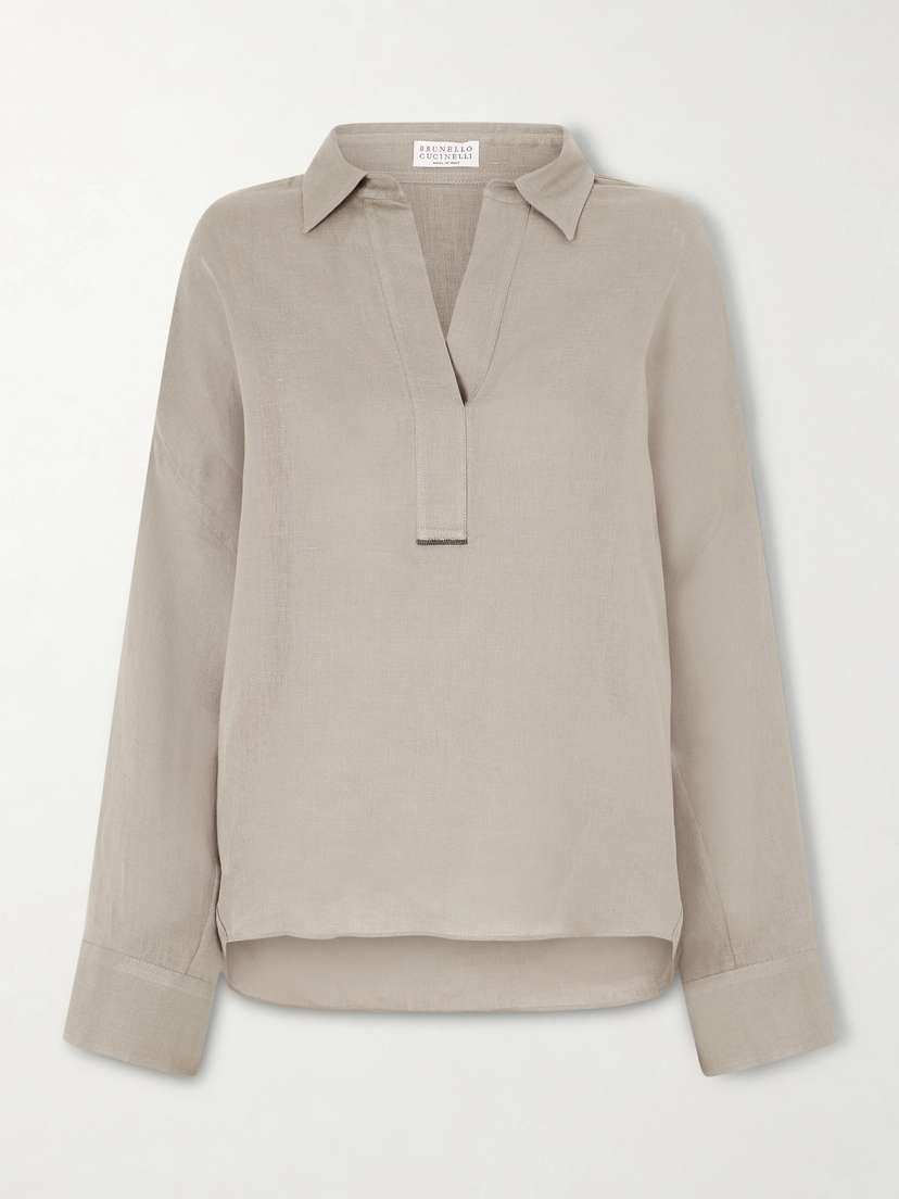 Brunello Cucinelli Linen Blouse