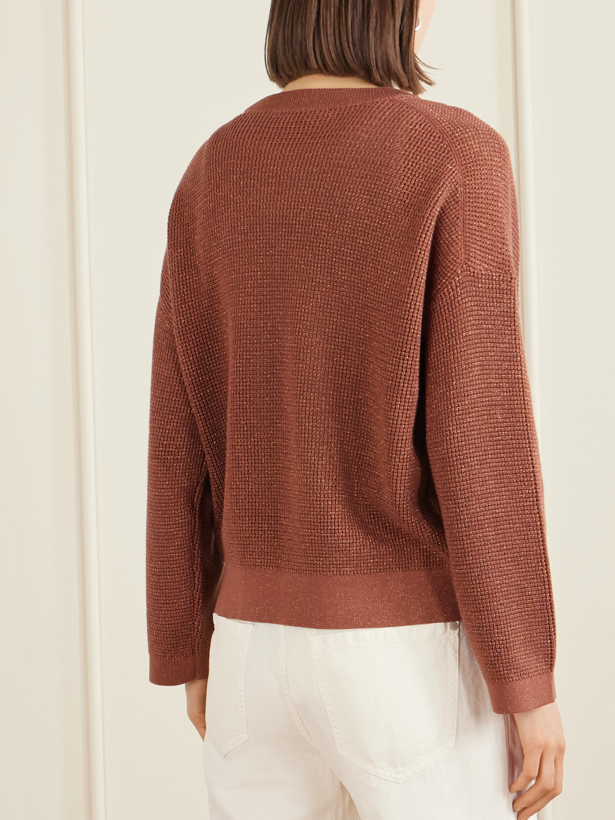 Open-Knit Cotton-Blend Sweater