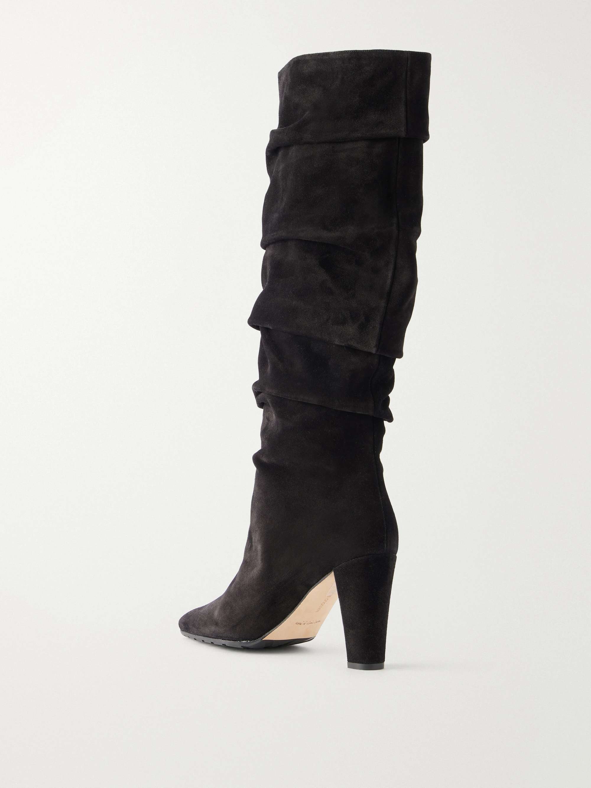 MANOLO BLAHNIK Calassohi 90 suede knee boots
