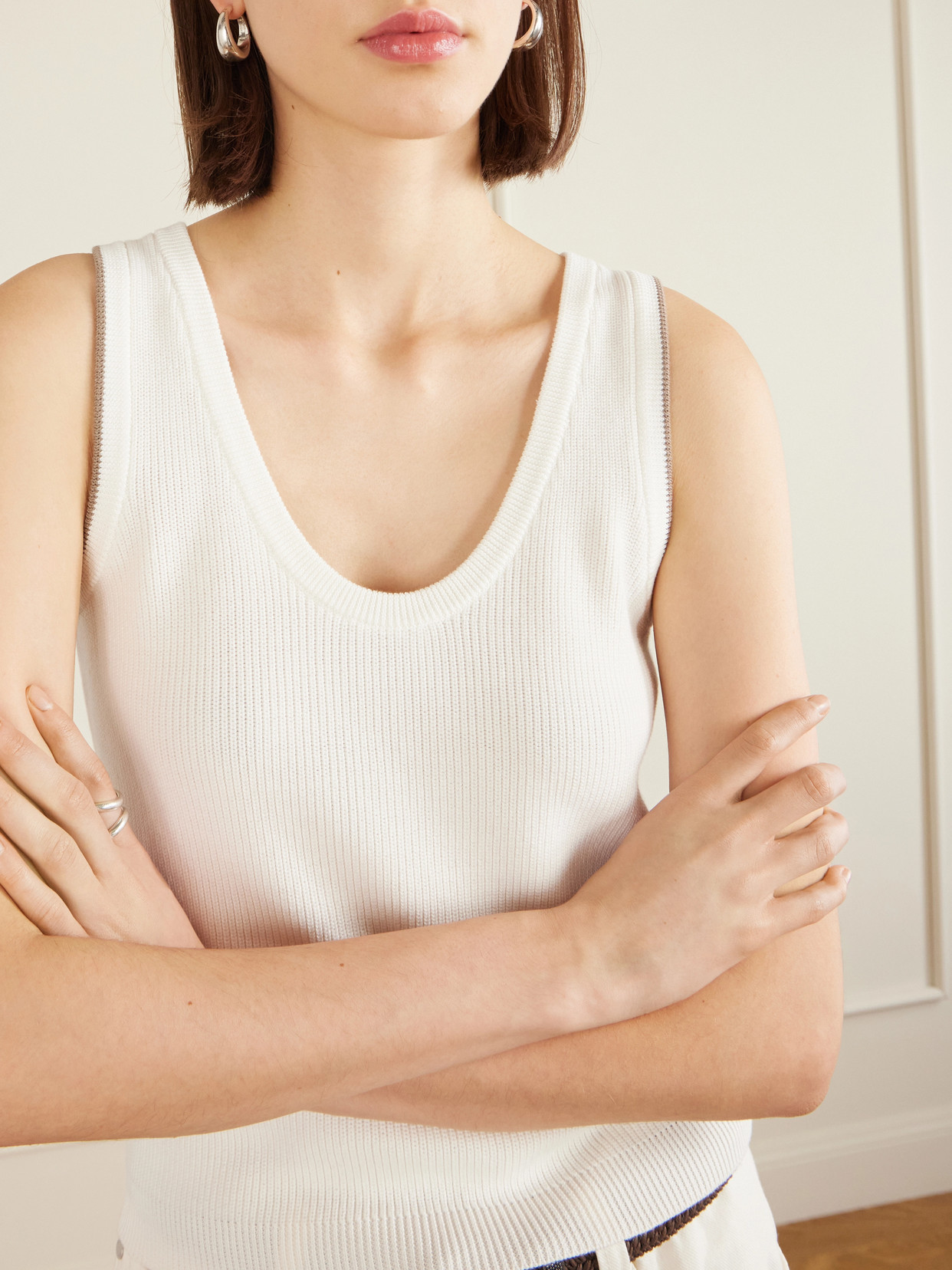 Ribbed Cotton Tank