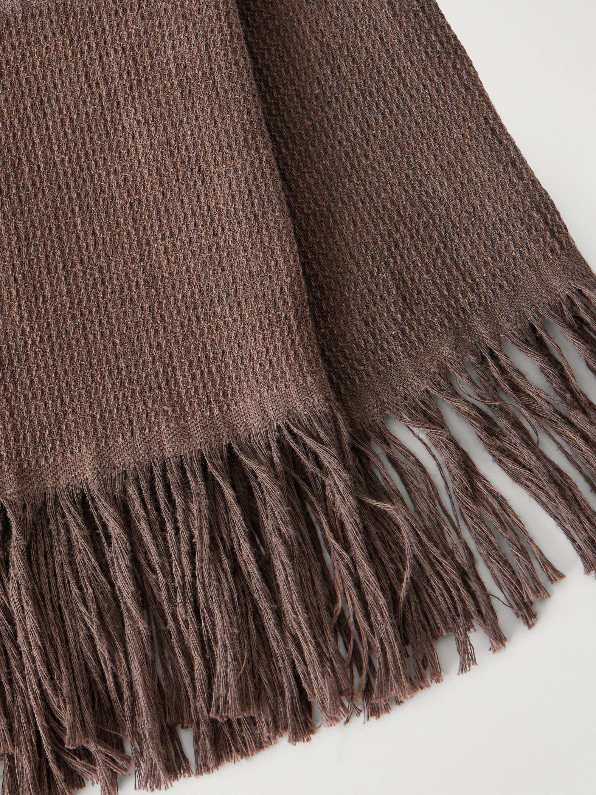 THE ROW Merisi cotton and linen-blend scarf | NET-A-PORTER