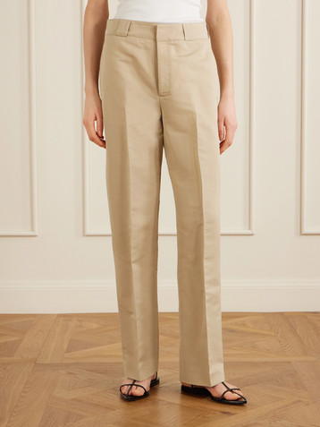 Fforme Nahla cotton and silk-blend pants