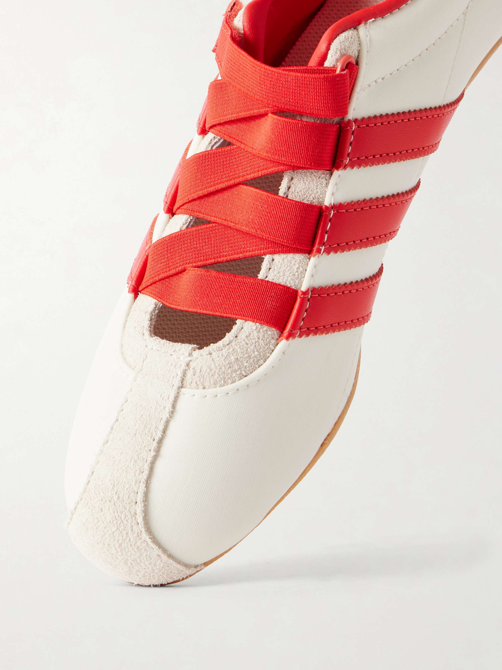 ADIDAS ORIGINALS Tokyo MJ leather-trimmed canvas sneakers | NET-A