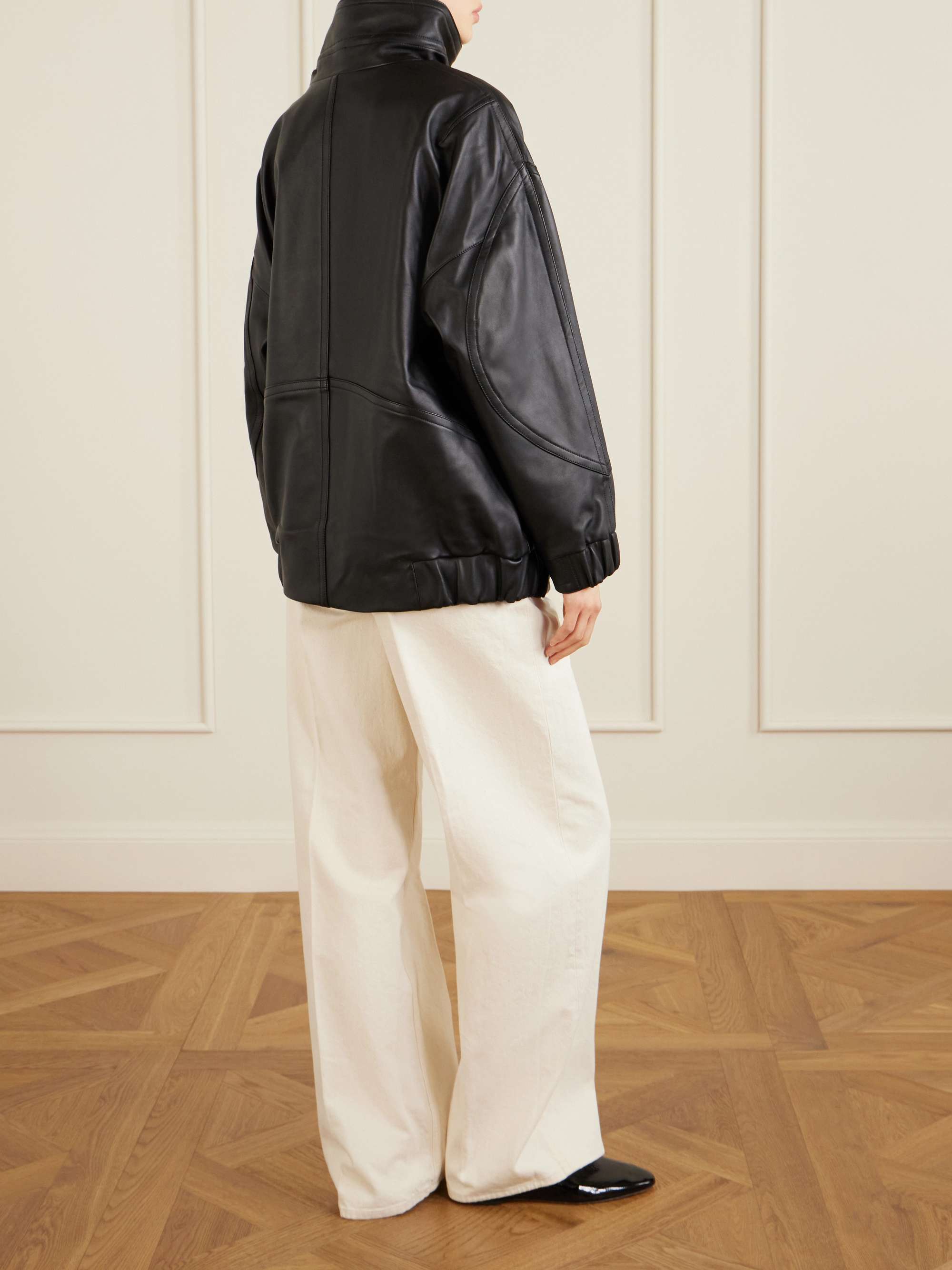 THEORY Leather jacket | NET-A-PORTER