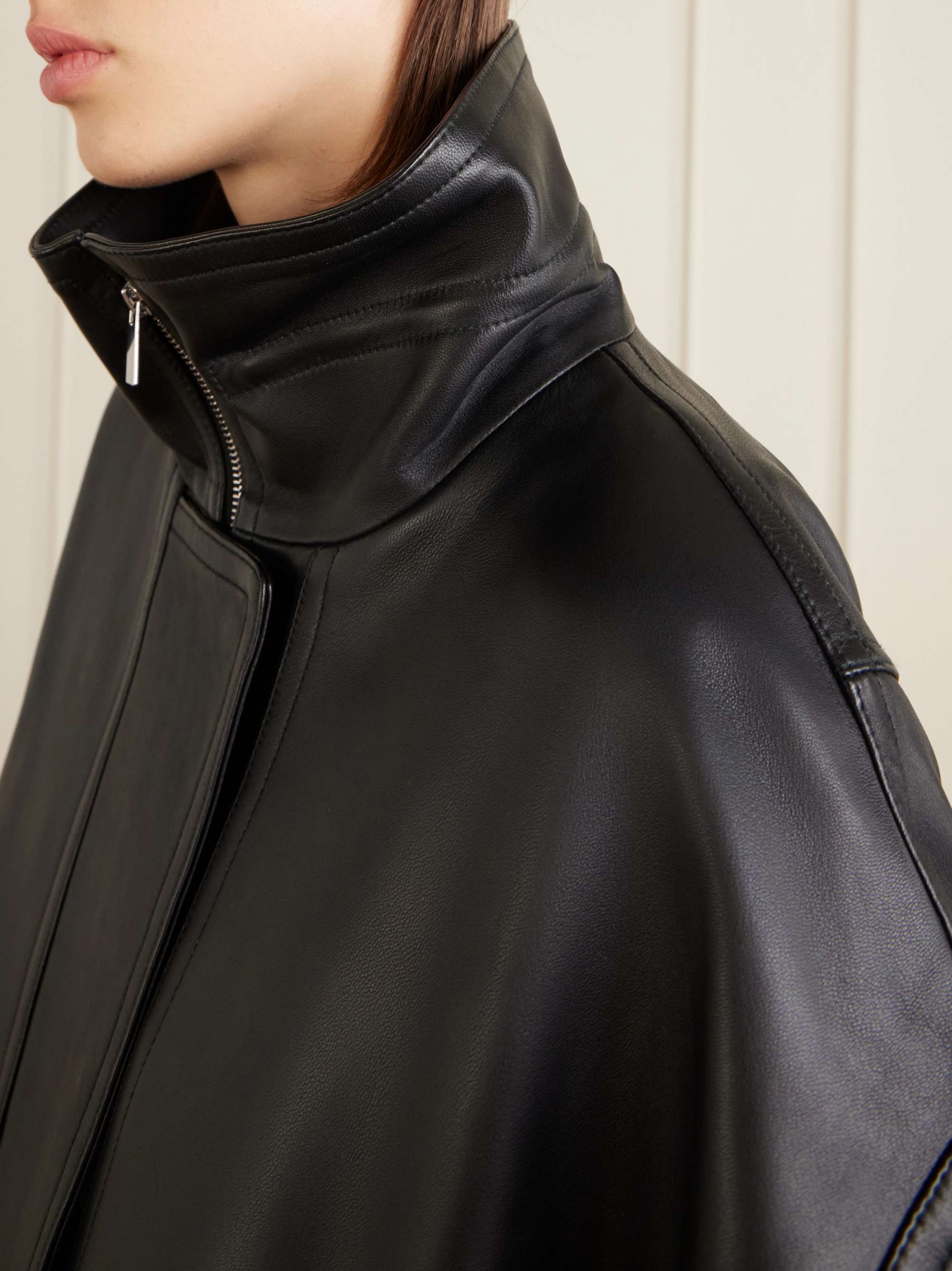 THEORY Leather jacket | NET-A-PORTER