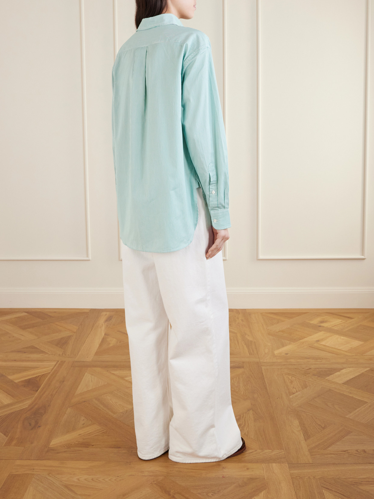 Polo Ralph Lauren - Embroidered Striped Cotton-Poplin Shirt