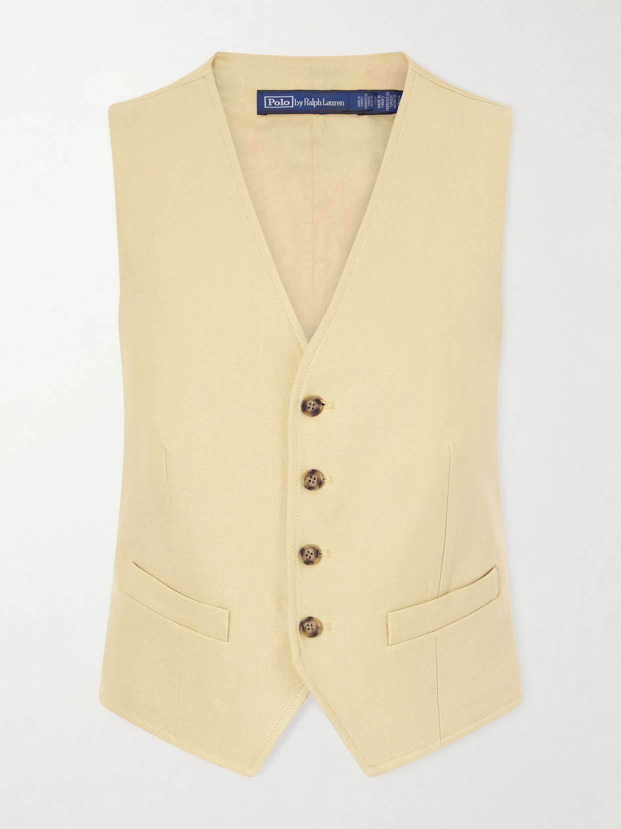 Polo Ralph Lauren Hemp And Cotton-voile Vest In Yellow